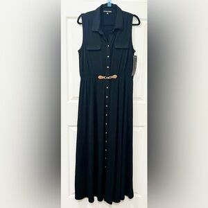 New Always Indigo Ladies Beautiful Black Sleeveless Dress